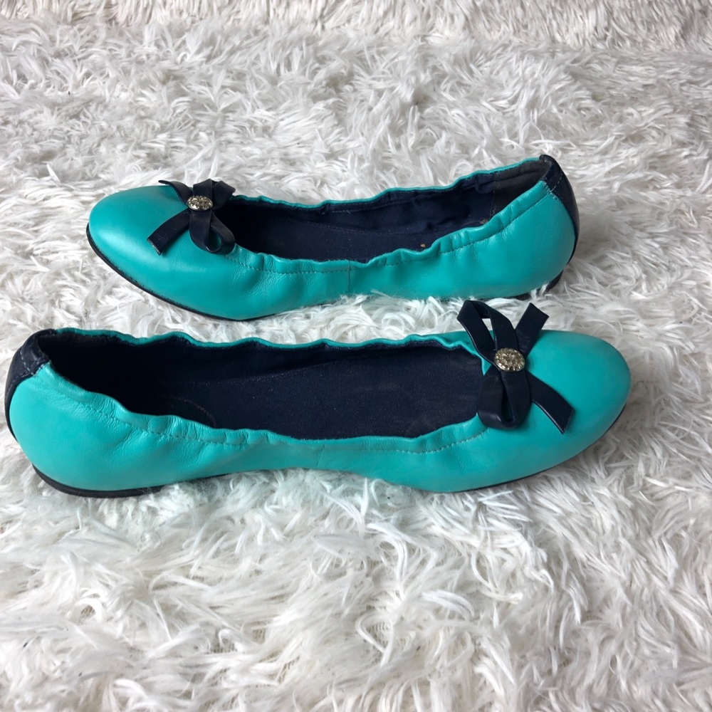 Jack Rogers || Regina Turquoise Ballet Shoes